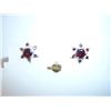Image 1 : 16.00 CTW GARNET EARRING .925 STERLING SILVER