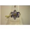 Image 1 : 19.50 ctw Tanzanite DIAMOND  Ring .925 Sterling Silver