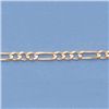 Image 2 : Genuine 20" 14k  Gold-Yellow 2.3mm Figaro Chain 4.4g