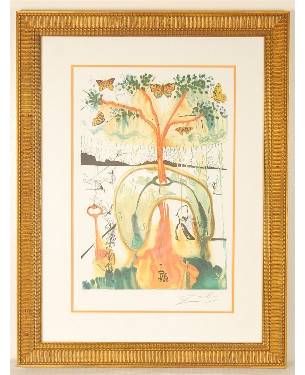 Salvador Dali /"MAD TEA PARTY/" Signed Numbered Art Lithograph