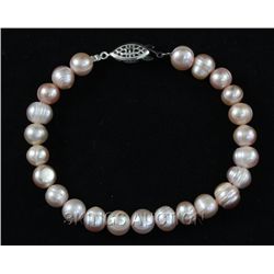 83.13CTW 7  LAVENDER FRESHWATER PEARL BRACELET METAL LO