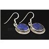 Image 2 : SAPPHIRE CORRUNDUM 28.92CTW SILVER HOOK EARRING