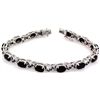 Image 2 : Dark Sapphire Oval Cut Sterling Silver 92.5 17 Grams 7.