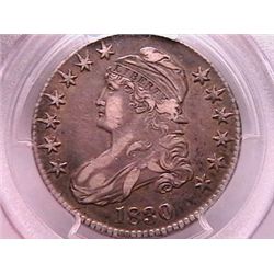 1830 Bust Half VF30/20 'Tooled' PCGS Small O