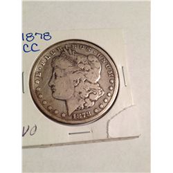 1878 CC MORGAN SILVER DOLLAR