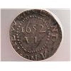 1652 Colonial Oak Tree 6P Mass. NCS VF Est Value $6,000