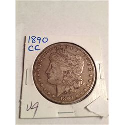 1890-CC MORGAN SILVER DOLLAR