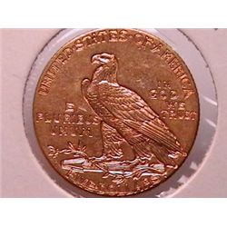 1909-D $5 Gold Indian BU