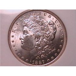 1887 Morgan Dollar MS63 NGC