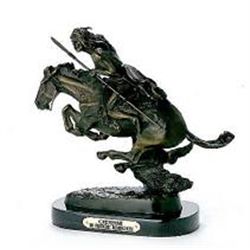 Frederick Remington "Cheyenne" Pure Bronze Sculpture Handmade in the USA 13"x9"x4"