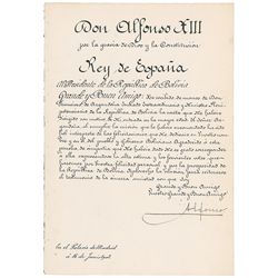 King Alfonso XIII