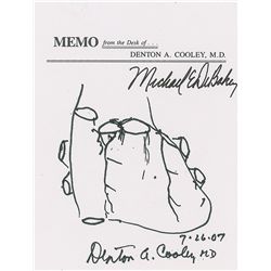 Denton Cooley and Michael DeBakey