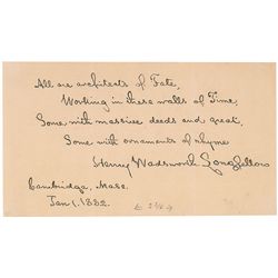 Henry Wadsworth Longfellow