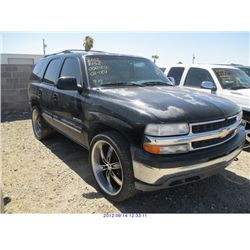 2001 - CHEVROLET TAHOE