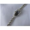 Image 1 : ELONGATED BLACK KISHI CZ PEARL SILVER BRACELET***METAL: