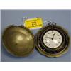 Image 1 : An unusual quadruple cased open face verge pocket watch, with   enamel dial having Turkish numer