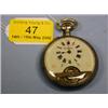 Image 1 : A French silver open face pocket watch, the case having Gothic design,  enamel dial marked 8 Jou