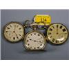 Image 1 : Three pocket watches, silver cases, 1 fusee, 2 others.