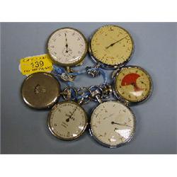 Six stop watches.