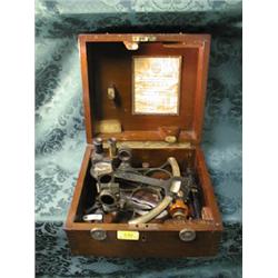 A Husun boxed sextant No. 18191, 1930's.