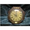 Image 1 : A Victorian rosewood octagonal wall clock with brass inlaid case and  painted dial.  (AF)