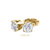 Image 1 : Natural 0.40 ctw Diamond Stud Earrings 14K Yellow Gold