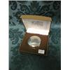 Image 1 : A silver circular box and cover, Edinburgh 1977, 1 3/4" dia, in  fitted box.