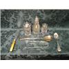 Image 1 : A quantity of EPNS assorted tableware, together with a pair of silver  sugar bows, 2 cut glass co