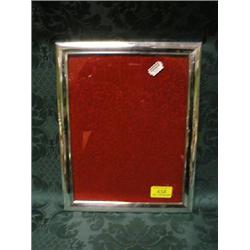 A George V silver dressing table tray, rectangular, with machine  turned well, blind medallion to