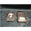 Image 1 : An Edward VII silver cigar case with leather sleeve, Chester 1902, 5", together with a silver ash