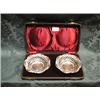 Image 1 : A pair of Edward VII silver sweetmeat dishes, by M Matthews, of  circular form, with diamond pier