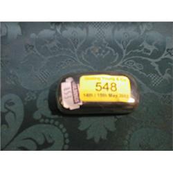 A George V snuff box, of concave rectangular form, with machine  turning.  Birmingham 1921, 2 1/2