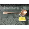 Image 1 : A George III silver sugar spoon, probably by William Eley, with  pierced bowl and foliate engrave