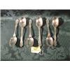 Image 1 : A set of 6 early George V compote spoons with C scroll and shell  handles, Sheffield 1911, by Joh