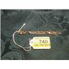 Image 1 : A tri-colour metal fancy link bracelet, stamped 750