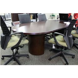 ELITE CHERRY 8' RACETRACK BOARDROOM TABLE