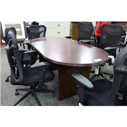 ELITE CHERRY 6' RACETRACK BOARDROOM TABLE