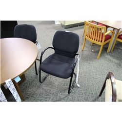 STEELCASE SENSOR BLACK CLIENT CHAIR