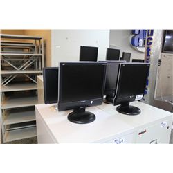 LOT OF 7 17" LCD MONITORS