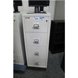 FIREKING BEIGE 4-DRAWER FIREPROOF VERTICAL FILE