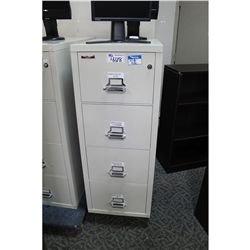 FIREKING BEIGE 4-DRAWER FIREPROOF VERTICAL FILE