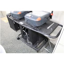 BLACK MOBILE UTILITY TABLE