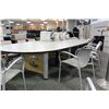 Image 2 : NIENKAMPER 20' GREY OVAL BOARDROOM TABLE
