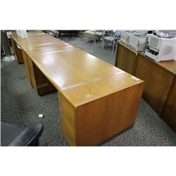 MEDIUM OAK 72" X 36" EXECUTIVE DESK