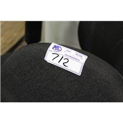 LOT OF 2 BLACK ADJUSTABLE ARM TASK CHAIRS