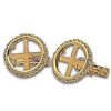Image 2 : 2012 1/10 oz Gold Panda Cuff Links (Polished Rope) 14KT