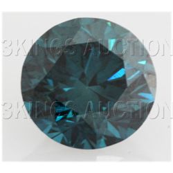 1.3/4 cts. Loose Sky Blue Diamonds Round, SI