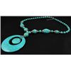 Image 1 : 277.08CTW FASHION BEADED TURQUOISE SILVER NECKLACE