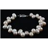 Image 1 : 108.76CTW 9" WHITE-PEACH FRESHWATER PEARL BRACELET META