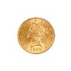 Image 1 : $5 Liberty Almost Uncirculated Early Gold Bullion